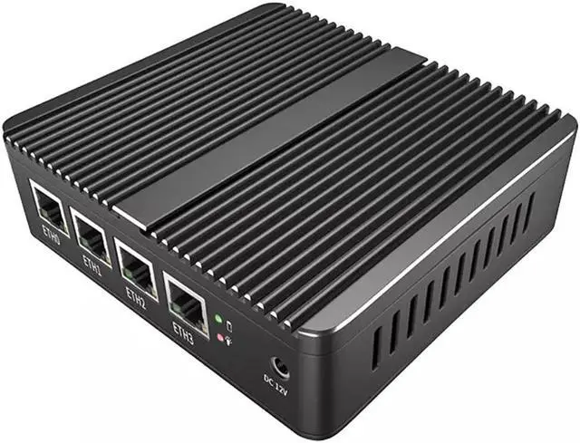 Alt view image 3 of 5 - Fanless Soft Router Intel Celeron J4125 Mini PC Quad Core 4x Intel i225 2.5G LAN HD-MI VGA pfSense Firewall Appliance ESXI AES-NI 8GB RAM 512GB SSD
