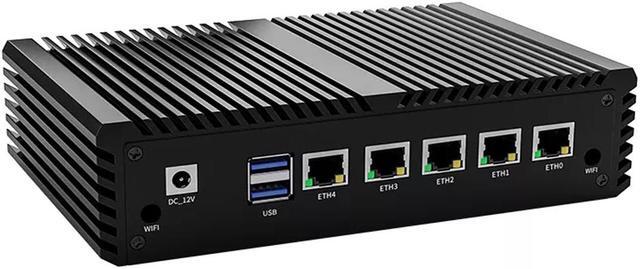 Alt view image 2 of 6 - Micro Firewall Appliance, Intel Celeron N5095, 5 x Intel 2.5G LAN, HD-MI, VGA, 2 COM, pfSense Firewall Device, OPNsense, Esxi, AES-NI, 4G LTE SIM, 8GB RAM 128GB SSD