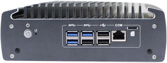 Alt view image 4 of 7 - Micro Firewall Appliance, Fanless Mini PC, Intel Core I7 10810U, VPN, Router PC, AES-NI, 6 x Intel I225-V 2.5GbE NIC Ports, TPM2.0, POE, AES-NI, 1xDP 1xHDMI 1xCOM 6xUSB, 8GB RAM, 256GB SSD
