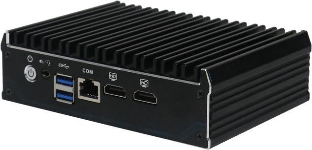 Alt view image 7 of 7 - Micro Firewall Appliance, Fanless Mini PC, OPNsense, Intel Celeron J3160, VPN, Router PC, 4 x Intel 1000M LAN, AES-NI, 2xHDMI 1xRJ45 COM 2xUSB 3.0, 8GB RAM, 512GB SSD