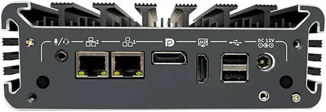 Alt view image 2 of 5 - Industrial Mini PC, Mini Desktop PC, Intel Core i5 7360U, Dual Intel i225-V 2.5G LAN, HD DP Dual Display, TPM2.0 2 COM Fanless Mini PC Windows 11, 32GB Ram 1TB SSD
