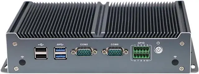Alt view image 3 of 6 - Fanless Industrial PC, Mini Computer, Intel Celeron J1900, Windows 10 or Linux Ubuntu, VGA, HDMI, 2 x LAN, 6 x COM RS232, 1 x GPIO, 6 x USB2.0, 2 x USB3.0, 8G RAM, 128G SSD 1TB HDD