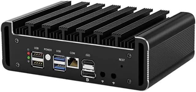 Alt view image 3 of 5 - Micro Firewall Appliance, Fanles Mini PC, Intel Core I5 1145G7, Partaker H12, pfSense, Mikrotik, OPNsense, Untangle, VPN, Router PC, AES-NI, 6 x Intel I226, COM, HDMI, DP, Sim Slot, 8G RAM, 256G SSD