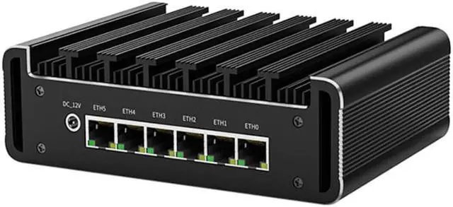 Main image of Micro Firewall Appliance, Fanles Mini PC, Intel Core I5 1145G7, Partaker H12, pfSense, Mikrotik, OPNsense, Untangle, VPN, Router PC, AES-NI, 6 x Intel I226, COM, HDMI, DP, Sim Slot, 8G RAM, 256G SSD