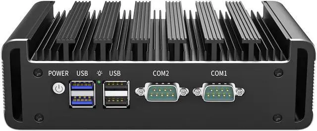 Alt view image 2 of 5 - Micro Firewall Appliance, Fanles Mini PC, Intel Celeron J6412, Partaker H6, pfSense, OPNsense, VPN, Soft Router, AES-NI, 4 x Intel I226, HDMI, DP, 2 x COM, 16G DDR4 RAM, 512G SSD