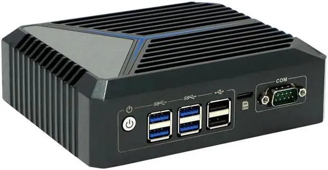 Alt view image 5 of 6 - Fanless Mini PC, Mini Desktop Computer, 12th Gen Celeron J6412, Partaker C8, Windows 11 Pro, 2 x LAN, 8 x USB, 2 x HD, 16GB DDR4 256GB SSD, Industrial PC for Medical