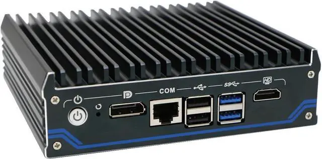 Alt view image 4 of 4 - Mini PC, Micro Firewall Appliance, Mini Firewall Router, Celeron J6412, 4 x 2.5GbE I225-V B3, HDMI, DP, TPM2.0, Vesa Mount, AES-NI, SIM Slot, COM, Partaker C10, OPNsense, 4GB RAM 128GB SSD