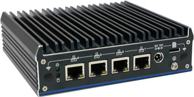 Alt view image 3 of 4 - Mini PC, Micro Firewall Appliance, Mini Firewall Router, Celeron J6412, 4 x 2.5GbE I225-V B3, HDMI, DP, TPM2.0, Vesa Mount, AES-NI, SIM Slot, COM, Partaker C10, OPNsense, 4GB RAM 128GB SSD
