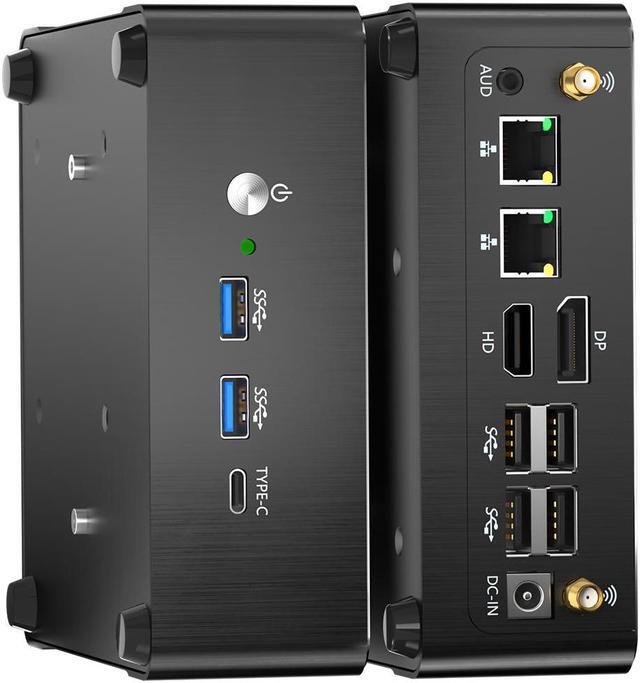 Alt view image 4 of 5 - Partaker Mini Desktop PC, AMD Ryzen 7 5800H Windows 11 Pro, Micro Computer HTPC, B13, USB3.2, DP/HDMI/Type-C 4K@60Hz Triple Display, 2.5G+1G LAN, WiFi 6 BT 5.1, 8G DDR4 RAM 256G SSD