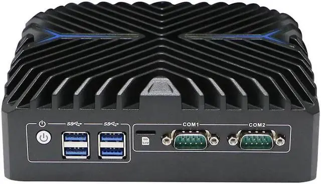 Alt view image 4 of 6 - Fanless Mini PC, 12th Gen Mini Computer, Intel Core I5 1235U, N6, Windows 11 or Linux Ubuntu, Dual Lan, Dual HDMI 4K Display, 2 x RS232 COM, 8GB DDR4 256GB SSD - OEM