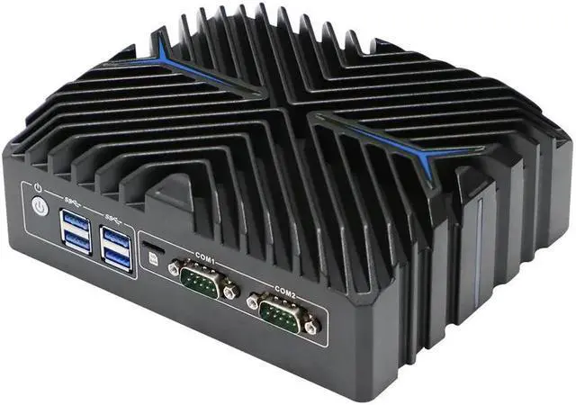 Alt view image 5 of 6 - Fanless Mini PC, 12th Gen Mini Computer, Intel Core I5 1235U, N6, Windows 11 or Linux Ubuntu, Dual Lan, Dual HDMI 4K Display, 2 x RS232 COM, 8GB DDR4 256GB SSD - OEM
