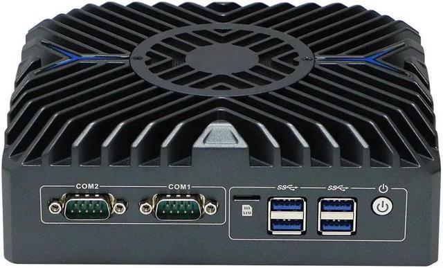 Alt view image 3 of 6 - Fan Mini PC, 12th Gen Mini Computer, Intel Core I7 1255U, N7, Windows 11 or Linux Ubuntu, 3 x Intel i225-V 2.5G Lan, 3 x HD 4K Display, 2 x COM, 32GB DDR5 512GB SSD