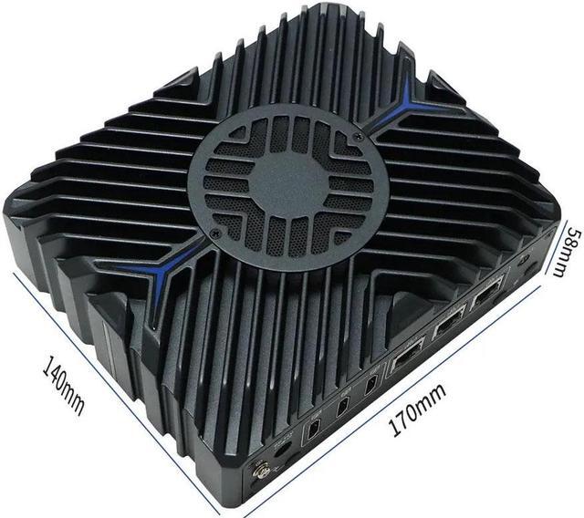Alt view image 5 of 6 - Fan Mini PC, 12th Gen Mini Computer, Intel Core I7 1255U, N7, Windows 11 or Linux Ubuntu, 3 x Intel i225-V 2.5G Lan, 3 x HD 4K Display, 2 x COM, 32GB DDR5 512GB SSD