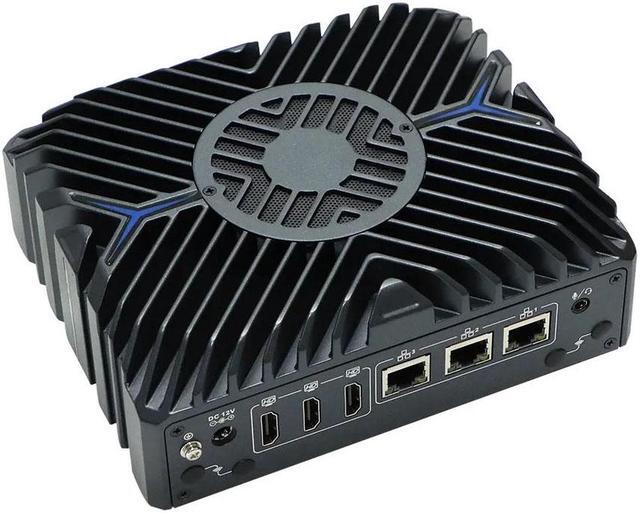 Alt view image 2 of 6 - Fan Mini PC, 12th Gen Mini Computer, Intel Core I7 1255U, N7, Windows 11 or Linux Ubuntu, 3 x Intel i225-V 2.5G Lan, 3 x HD 4K Display, 2 x COM, 32GB DDR5 512GB SSD