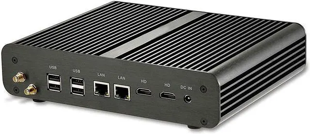 Alt view image 3 of 7 - Fanless Mini PC, Mini Desktop Computer, HTPC, Intel Core I7 4500U/4650U, Partaker B2, Windows 11 Pro, 2 x HDMI, 2 x LAN, 4 x USB3.0, 4 x USB2.0, Optical, 16GB RAM 512GB SSD