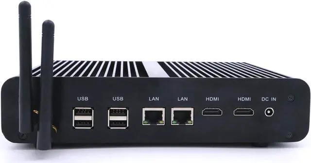 Alt view image 6 of 7 - Fanless Mini PC, Mini Desktop Computer, HTPC, Intel Core I7 4500U/4650U, Partaker B2, Windows 11 Pro, 2 x HDMI, 2 x LAN, 4 x USB3.0, 4 x USB2.0, Optical, 16GB RAM 512GB SSD