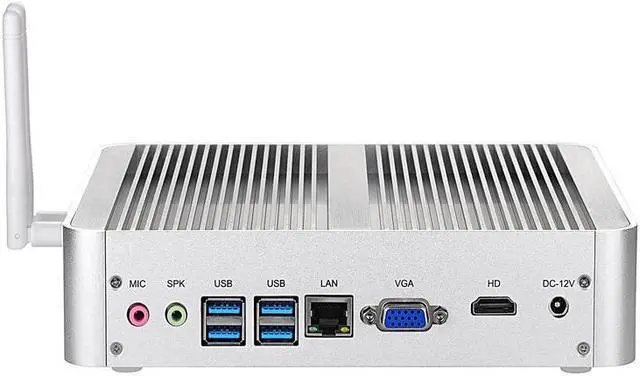 Alt view image 4 of 7 - Fanless Mini PC, Mini Desktop Computer, Intel Core I5 1235U, Partaker B16, Windows 11 or Linux Ubuntu, VGA, HDMI, 4 x USB3.0, 4 x USB2.0, LAN, 16GB DDR4 512GB SSD