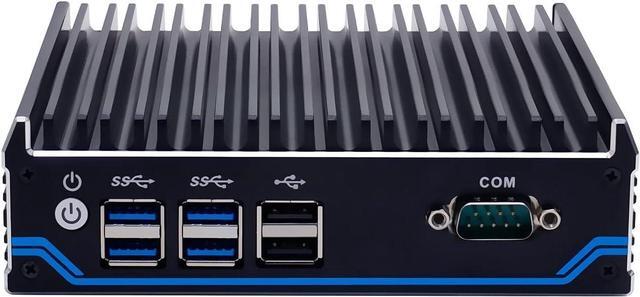 Alt view image 2 of 4 - Partaker Fanless Mini PC, Industrial Computer, Windows 11 or Linux Ubuntu, Intel Celeron J4125, C7, COM, HDMI, 2 x DP, SIM Slot, 2 x LAN, Vesa Mount, WOL, PXE, Watchdog, 8GB DDR4 256GB SSD