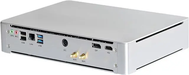 Main image of Partaker Mini PC, Desktop Computer, Gaming Computer, Intel XEON D-1581, Windows 11, B17, AMD Radeon RX 6400 4G Graphic, DP1.4a, HDMI2.1, 8G RAM, 256G SSD