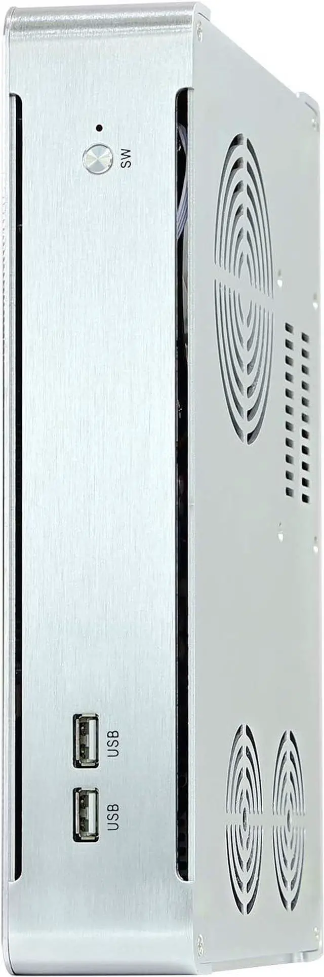 Alt view image 4 of 5 - Partaker Mini PC, Desktop Computer, Gaming Computer, Intel XEON D-1581, Windows 11, B17, AMD Radeon RX 6400 4G Graphic, DP1.4a, HDMI2.1, 8G RAM, 256G SSD