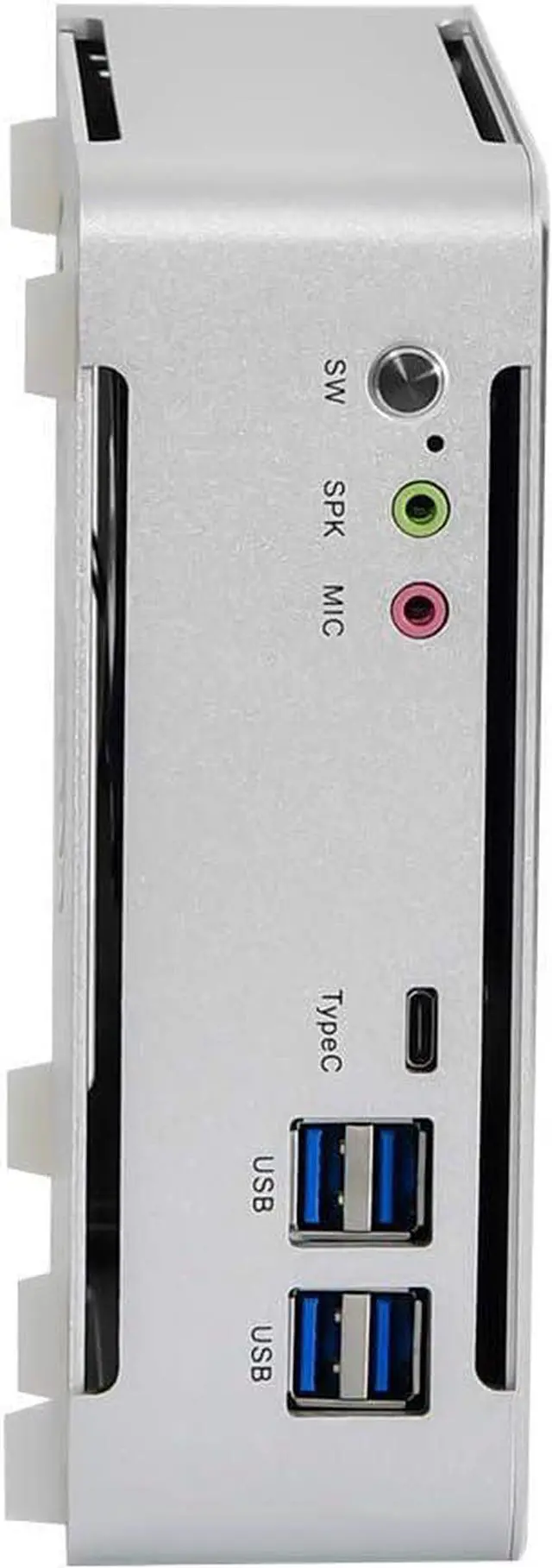 Alt view image 4 of 5 - Partaker 4K Mini PC, Desktop Computer, Server, Intel Core I5 7300HQ, Windows 11 or Linux Ubuntu, B9, DP, HDMI, 6 x USB3.0, Type-C, LAN, Smart Fan, 16G RAM, 512G SSD