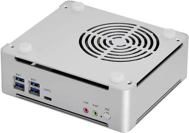 Alt view image 5 of 5 - Partaker 4K Mini PC, Desktop Computer, Server, Intel Core I5 7300HQ, Windows 11 or Linux Ubuntu, B9, DP, HDMI, 6 x USB3.0, Type-C, LAN, Smart Fan, 16G RAM, 512G SSD