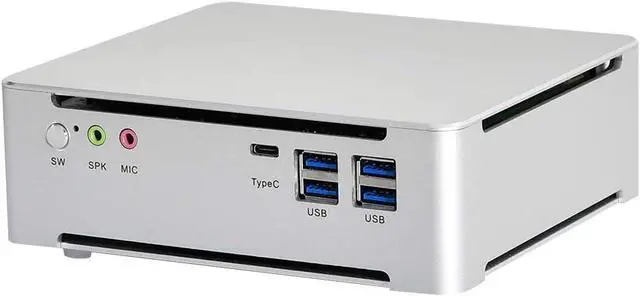 Alt view image 3 of 5 - Partaker 4K Mini PC, Desktop Computer, Server, Intel Core I5 7300HQ, Windows 11 or Linux Ubuntu, B9, DP, HDMI, 6 x USB3.0, Type-C, LAN, Smart Fan, 16G RAM, 512G SSD