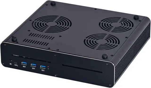 Alt view image 5 of 6 - Partaker Mini PC, Gaming Computer, HTPC, Intel Core I9 10980HK, GTX 1060 3G, Windows 11 Pro or Linux Ubuntu, B28, DVI, DP, HDMI, TypeC, 16G RAM, 256G SSD
