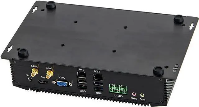 Alt view image 4 of 6 - Partaker Industrial PC, Fanless Mini PC, IPC, Windows 11 or Linux Ubuntu, Intel Core I5 4200U, I26, 2 x LAN, GPIO, 6 x COM RS232 422 485, 8G RAM, 512G SSD