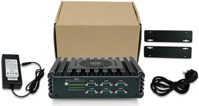 Alt view image 6 of 6 - Partaker Industrial PC, Mini Computer, IPC, Intel Core I5 1135G7, Windows 11 Pro/Linux Ubuntu, I12, 16 Way GPIO, 6 x COM, 2 Pin Phoenix, 3 x I225-V 2.5Gbe LAN, HDMI, DP, 16G RAM, 256G SSD