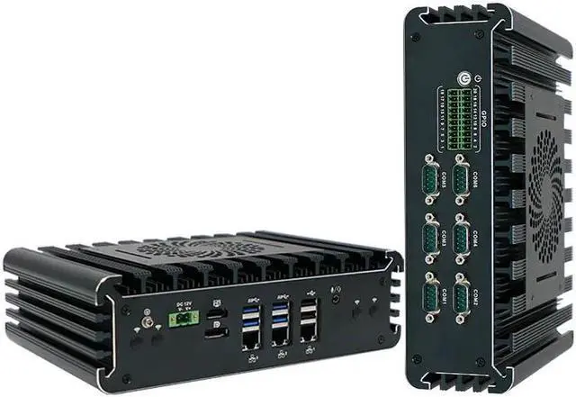 Alt view image 5 of 6 - Partaker Industrial PC, Mini Computer, IPC, Intel Core I5 1135G7, Windows 11 Pro/Linux Ubuntu, I12, 16 Way GPIO, 6 x COM, 2 Pin Phoenix, 3 x I225-V 2.5Gbe LAN, HDMI, DP, 16G RAM, 256G SSD