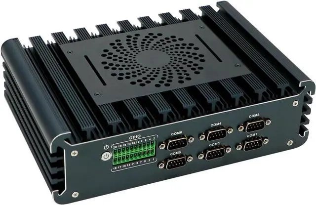 Main image of Partaker Industrial PC, Mini Computer, IPC, Intel Core I5 1135G7, Windows 11 Pro/Linux Ubuntu, I12, 16 Way GPIO, 6 x COM, 2 Pin Phoenix, 3 x I225-V 2.5Gbe LAN, HDMI, DP, 16G RAM, 256G SSD