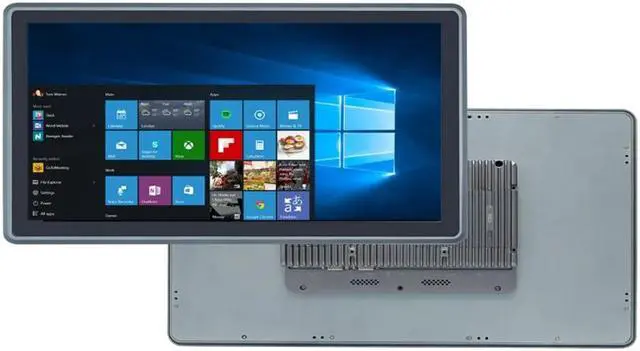 Alt view image 4 of 7 - Partaker 21.5 Inch TFT LED Industrial IP65 Front Panel PC, Resistance Touch Screen, I7 10810U, Windows 11, A22, TPM2.0, 2 x COM, HDMI, 2 x LAN, 9-36V 2Pin Phoenix, 32G RAM, 1TB SSD