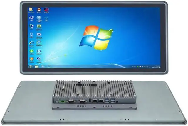 Alt view image 5 of 7 - Partaker 21.5 Inch TFT LED Industrial IP65 Front Panel PC, Resistance Touch Screen, I7 10810U, Windows 11, A22, TPM2.0, 2 x COM, HDMI, 2 x LAN, 9-36V 2Pin Phoenix, 32G RAM, 1TB SSD