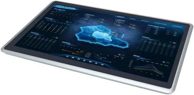 Alt view image 3 of 7 - Partaker 21.5 Inch TFT LED Industrial IP65 Front Panel PC, Resistance Touch Screen, I7 10810U, Windows 11, A22, TPM2.0, 2 x COM, HDMI, 2 x LAN, 9-36V 2Pin Phoenix, 32G RAM, 1TB SSD