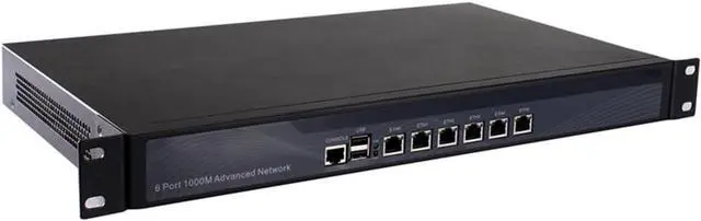 Alt view image 3 of 5 - Partaker Firewall, VPN, 19 Inch 1U Rackmount, Network Appliance, B75 with Intel Core I5 3470, R9, 6 Intel Gigabit LAN, 2USB, COM, VGA, AES-NI, Fan, 4GB RAM 32GB SSD