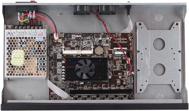 Alt view image 4 of 5 - Partaker Firewall, VPN, 19 Inch 1U Rackmount, Network Appliance, B75 with Intel Core I5 3470, R9, 6 Intel Gigabit LAN, 2USB, COM, VGA, AES-NI, Fan, 4GB RAM 32GB SSD