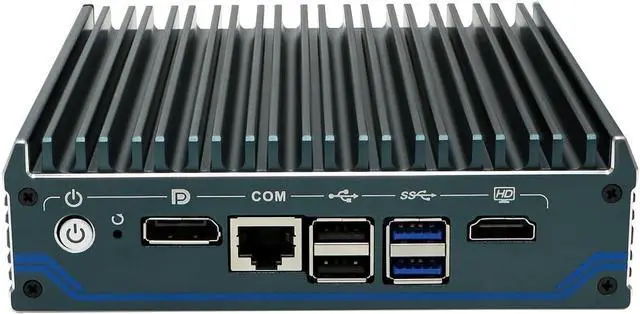Alt view image 2 of 7 - Partaker Micro Firewall Appliance, Fanless Mini PC, OPNsense, VPN, Router PC, N100, C12, AES-NI, SIM Slot, COM, 4 x 2.5GbE I225-V B3, HD, DP, TPM2.0, Vesa Mount, 16G RAM, 256G SSD