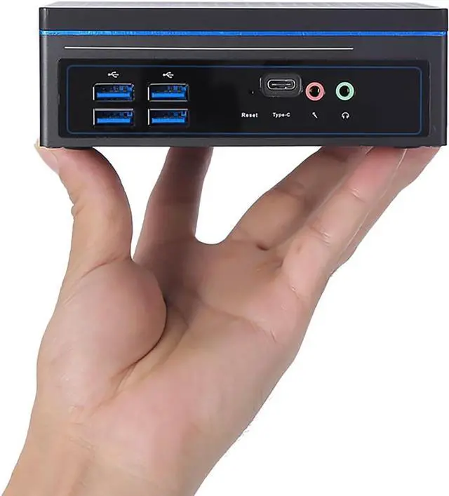 Alt view image 5 of 6 - Partaker Mini PC, Desktop Computer, HTPC, Windows 11 Pro or Linux Ubuntu, I5 6200U 6300U, GF1, PXE, WOL Supported, LAN, VGA, 2 x HDMI, Type-C, Lock Slot, Vesa Mount, 16G RAM, 512G SSD