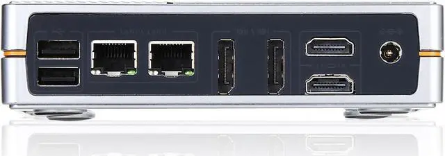 Alt view image 5 of 7 - Partaker Mini PC, Desktop Computer, HTPC, Windows 110 Pro or Linux Ubuntu, N100, GF4, 2 x HDMI, 2 x DP, 2 x LAN, 6 x USB, Type-C, 16G RAM, 256G SSD