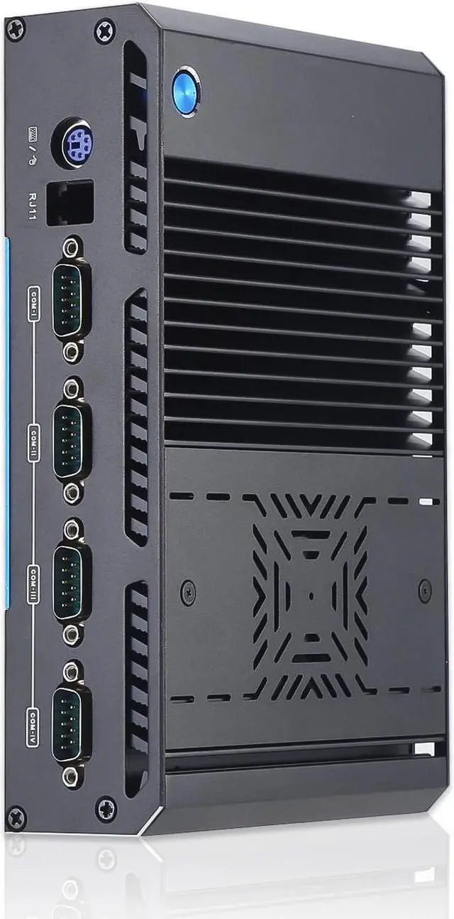 Alt view image 5 of 6 - Partaker Mini PC, Industrial PC, Desktop Computer, Windows 11 Pro or Linux Ubuntu, I3 1115G4, GF5, DP, HDMI, VGA, 2 x LAN, 1 x RJ11, 4 x COM, 4 x USB, 16G RAM, 512G SSD
