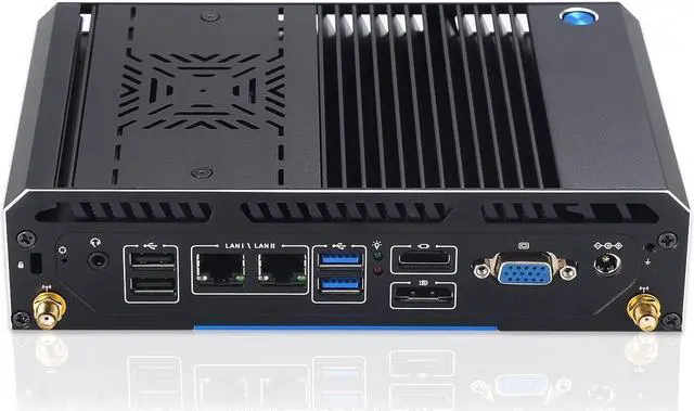 Main image of Partaker Mini PC, Industrial PC, Desktop Computer, Windows 11 Pro or Linux Ubuntu, I3 1115G4, GF5, DP, HDMI, VGA, 2 x LAN, 1 x RJ11, 4 x COM, 4 x USB, 16G RAM, 512G SSD