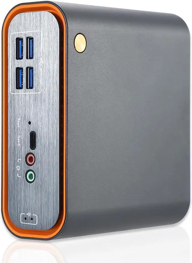 Alt view image 6 of 7 - Partaker Mini PC, Office Mini PC, Desktop Computer, Windows 11 Pro or Linux Ubuntu, I3 1115G4, GF6, 2 x HDMI, 2 x DP, Type-C, 8 x USB, 1 x RJ45 Gigabit LAN, 8G RAM, 256G SSD