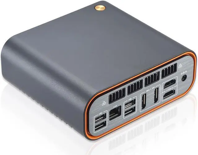 Alt view image 3 of 7 - Partaker Mini PC, Office Mini PC, Desktop Computer, Windows 11 Pro or Linux Ubuntu, I3 1115G4, GF6, 2 x HDMI, 2 x DP, Type-C, 8 x USB, 1 x RJ45 Gigabit LAN, 8G RAM, 256G SSD