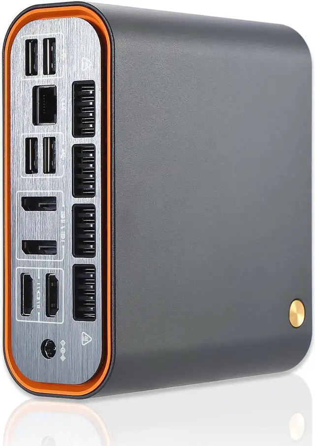 Alt view image 5 of 7 - Partaker Mini PC, Office Mini PC, Desktop Computer, Windows 11 Pro or Linux Ubuntu, I3 1115G4, GF6, 2 x HDMI, 2 x DP, Type-C, 8 x USB, 1 x RJ45 Gigabit LAN, 8G RAM, 256G SSD