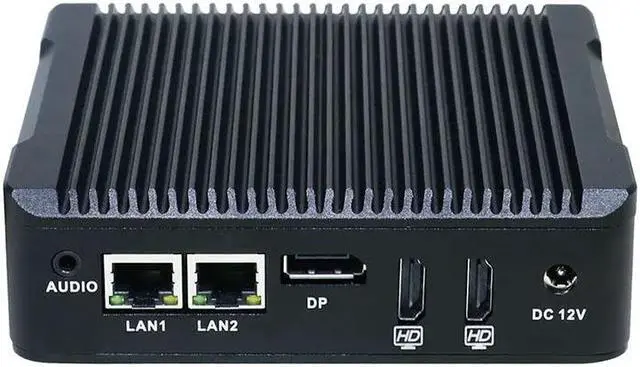 Alt view image 6 of 7 - Partaker Fanless Mini PC, Mini Computer, Windows 10 or Linux Ubuntu, N3700 J3710, N5, COM, 2 x LAN, DP, 2 x HDMI, SIM Slot, Vesa Mount, WOL, PXE, WDT Supported, 4G RAM, 128G SSD