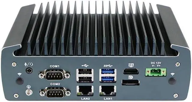 Main image of Partaker Fanless Industrial PC, Industrial Computer, J6412, PA-1226, Windows 11 or Linux Ubuntu, 3 x i226-V 2.5G LAN, DP, HDMI, 6 x COM, 6 x USB, GPIO, 16GB DDR4 512GB SSD
