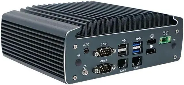 Alt view image 3 of 7 - Partaker Fanless Industrial PC, Industrial Computer, J6412, PA-1226, Windows 11 or Linux Ubuntu, 3 x i226-V 2.5G LAN, DP, HDMI, 6 x COM, 6 x USB, GPIO, 16GB DDR4 512GB SSD