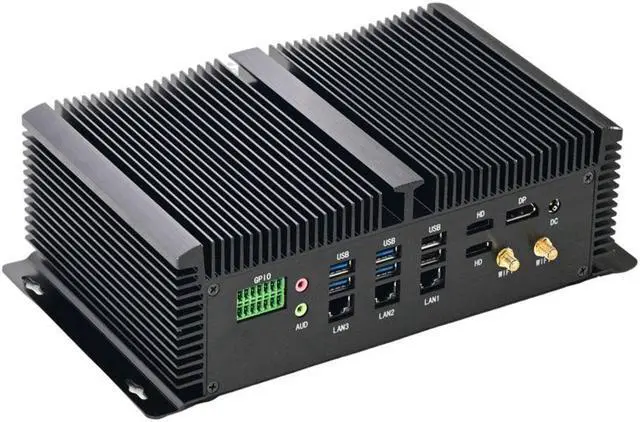 Main image of Partaker Industrial Computer, IPC, Fanless Mini PC, Windows 11 / Linux Ubuntu, I5 1335U, I6, 8 x COM, PS/2, 4 x USB3.0, 4 x USB2.0, GPIO, 3 x LAN, 2 x HDMI, DP, 16G RAM 512G SSD