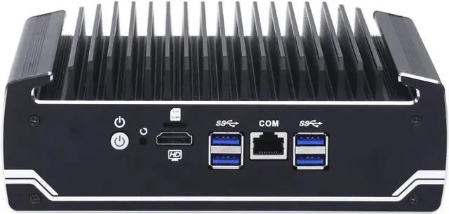 Alt view image 3 of 4 - Partaker Micro Firewall Appliance, Mini PC, OPNsense, VPN, Router PC, 3865U 3867U, C1, AES-NI, SIM Slot, HDMI, COM, 6 x I210 LAN, 8G RAM, 128G SSD - OEM